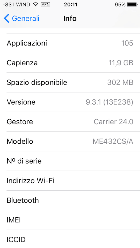 iPhone IMEI